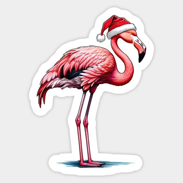 Flamingo Xmas Sticker by FabrizioX